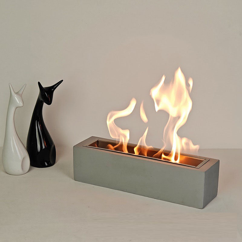 Rectangular Tabletop Bioethanol Fireplace | Real Flame Brazier Heater